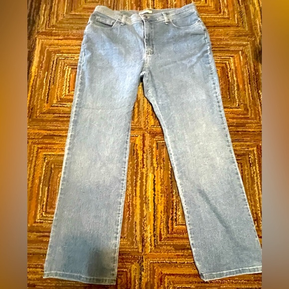 Vintage Lee Riders High Rise Straight Leg Jeans Size 16M Blue  Denim - Picture 1 of 7